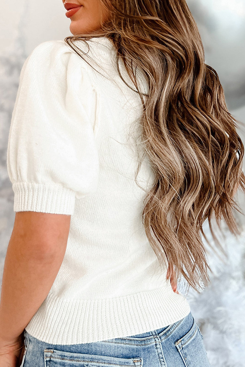 Carmen | Casual turtleneck sweaters with Christmas tree sequin patchwork