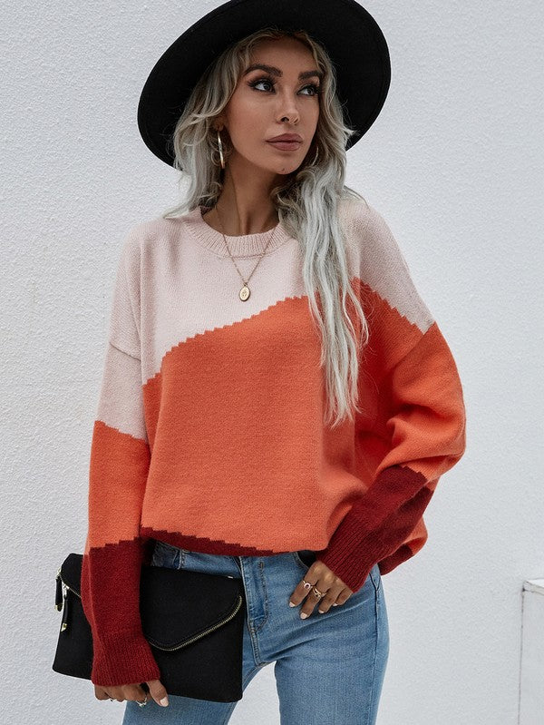 Bianca | Women's sweater with long sleeves and a round neck