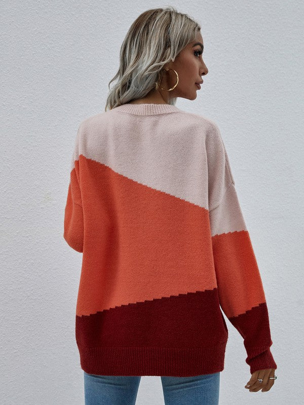 Bianca | Women's sweater with long sleeves and a round neck