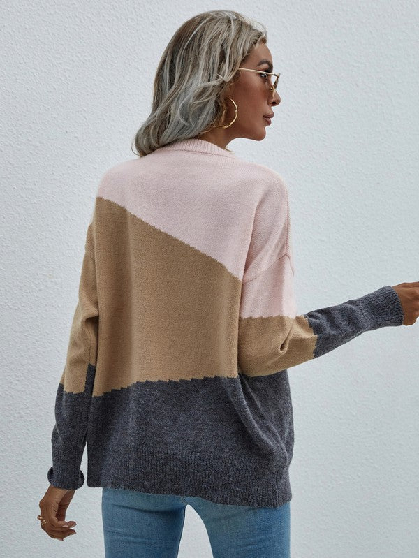 Bianca | Women's sweater with long sleeves and a round neck