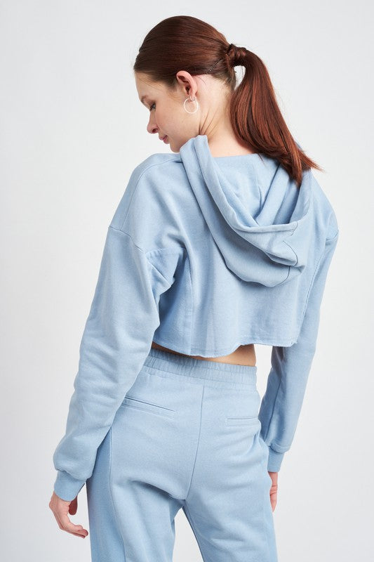 Lucía | SHORT HOODIE WITH DRAWSTRING
