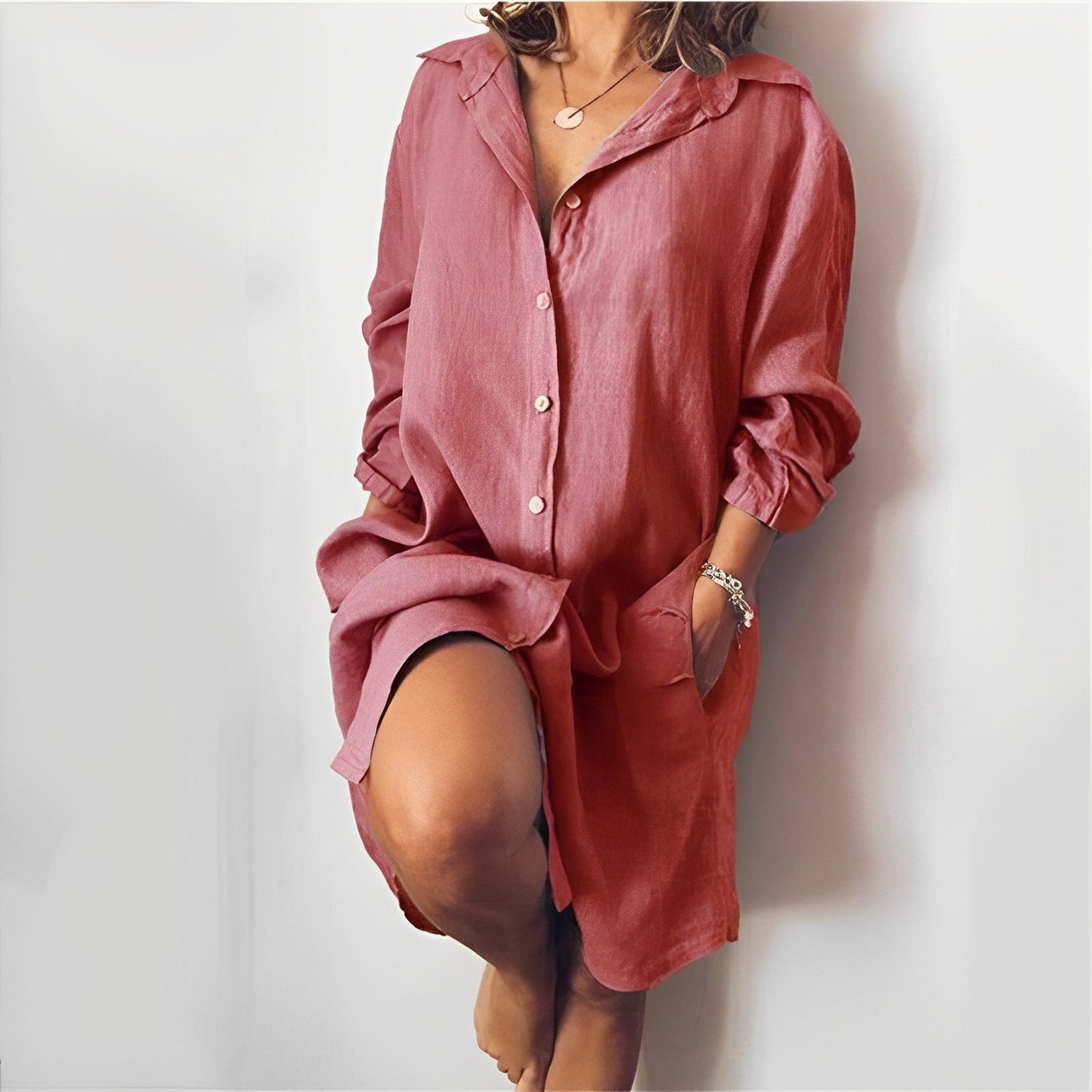 Bubbie® | Casual Linen Blouse For Everyday Wear
