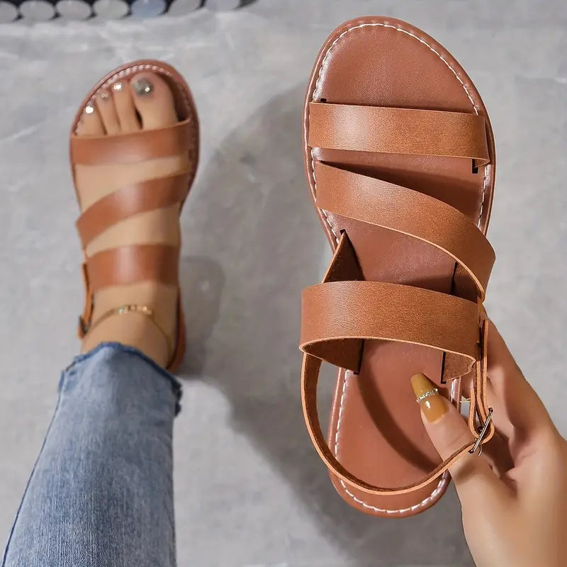 Carla® | Ankle Strap Beach Flats Sandals
