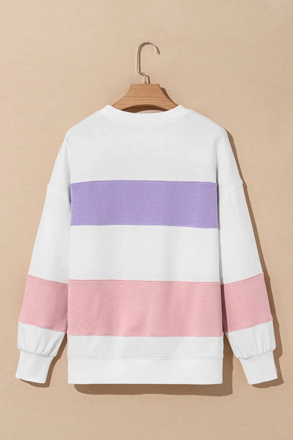 Anya | Color block sweatshirt with a crew neck and long sleeves