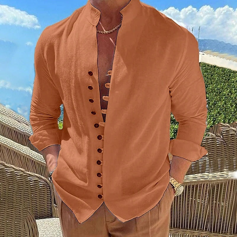 Benjamin | Cotton Shirt with Long Sleeves for Men