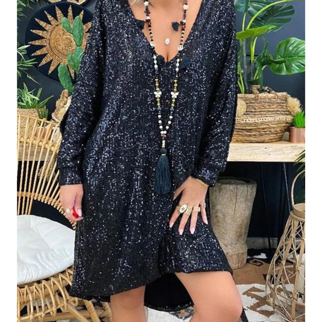 Ava® | Glittering Sequin Dress