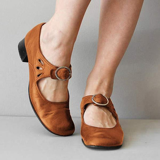 Irina® | Orthopedic Vintage Shoes With Round Toe Opal