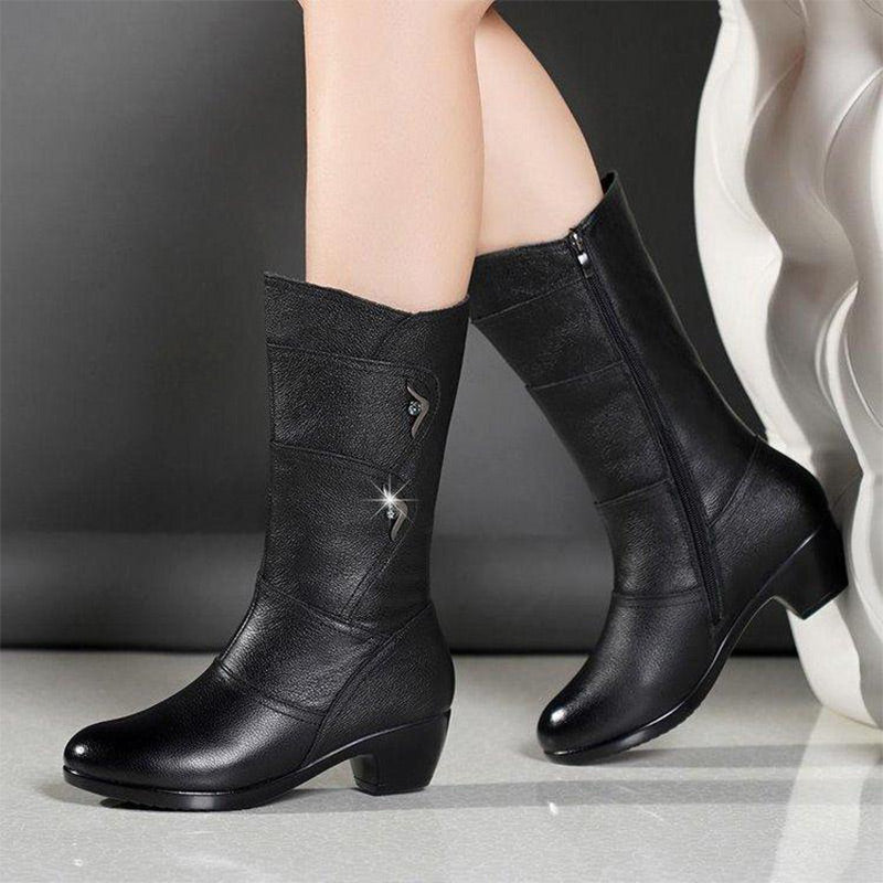 Barbara | High boots with single zip fastening