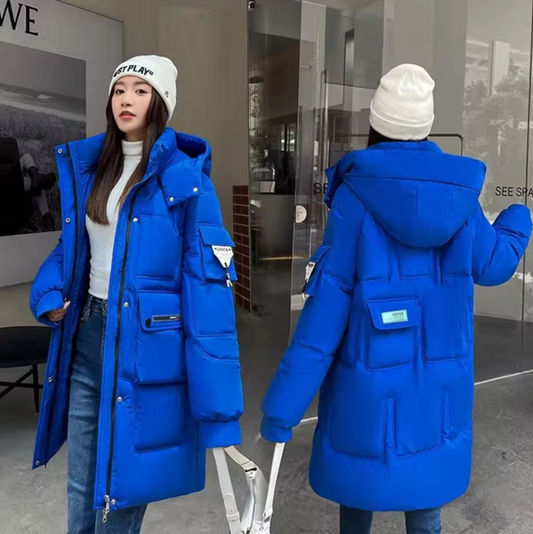 Marta | Long cotton anorak with hood