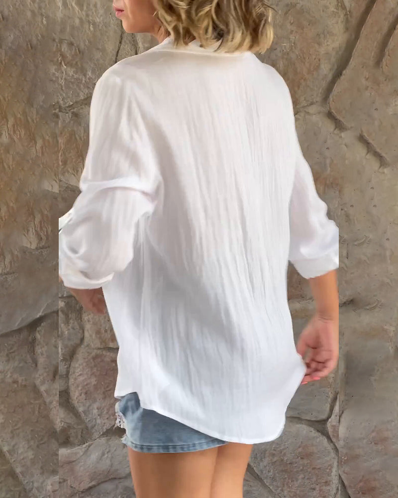 Nicole® | Simple Blouse With A V-Neck