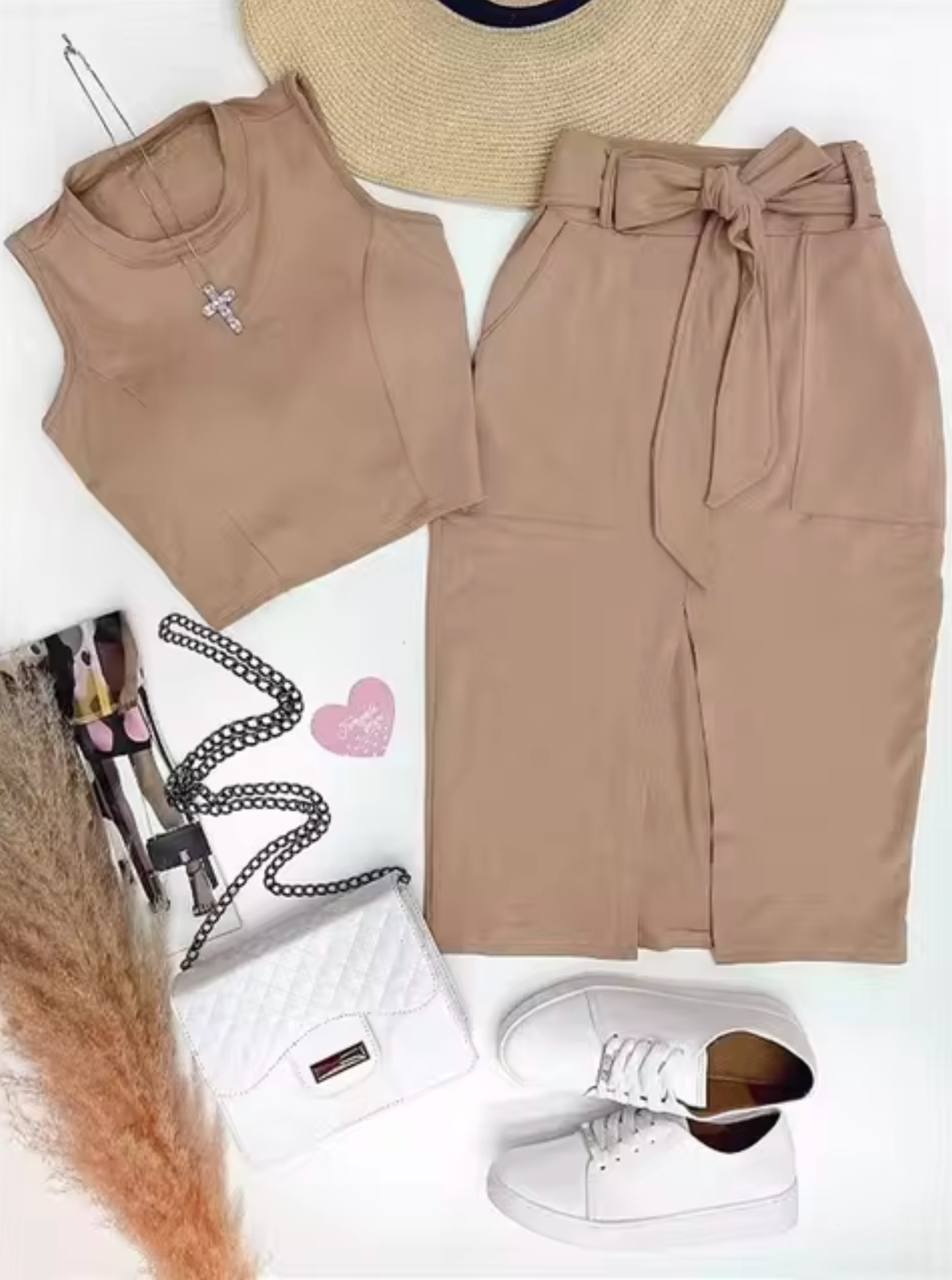 Jade® | Two-Piece Bodycon Skirt And Crop Top