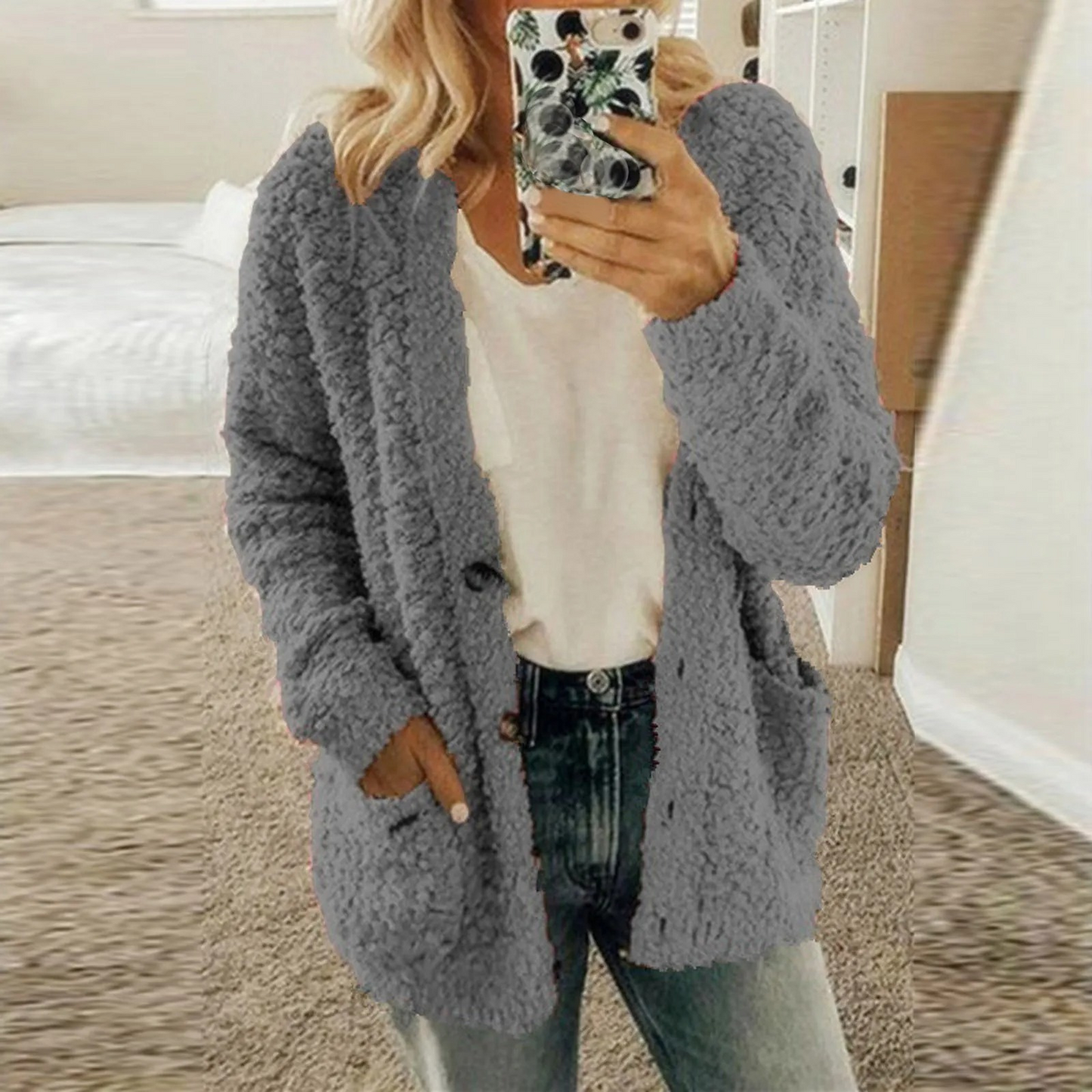 Vilma | Stylish and casual winter cardigan.