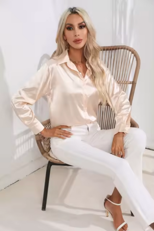 Bubeck® | Satin Blouse With Long Sleeves