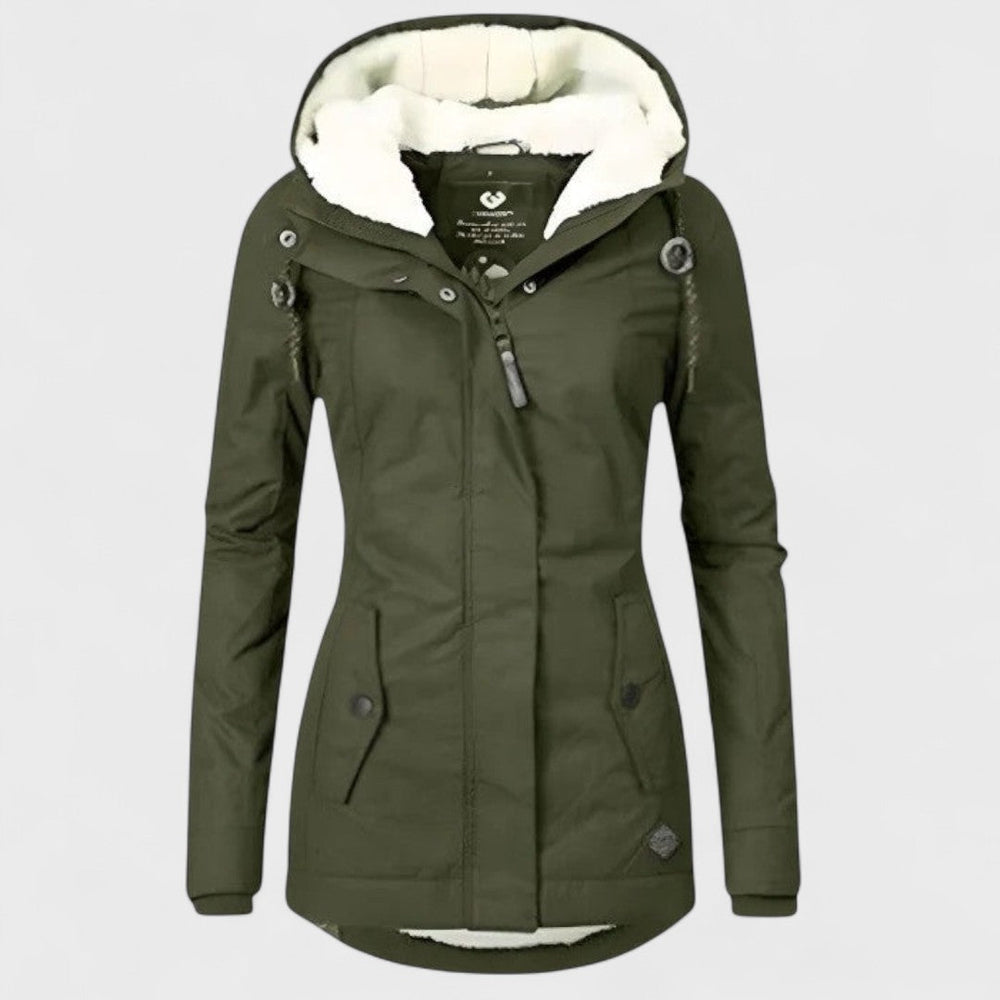 AlpiTech - Women's Warm and Waterproof Hooded Jacket