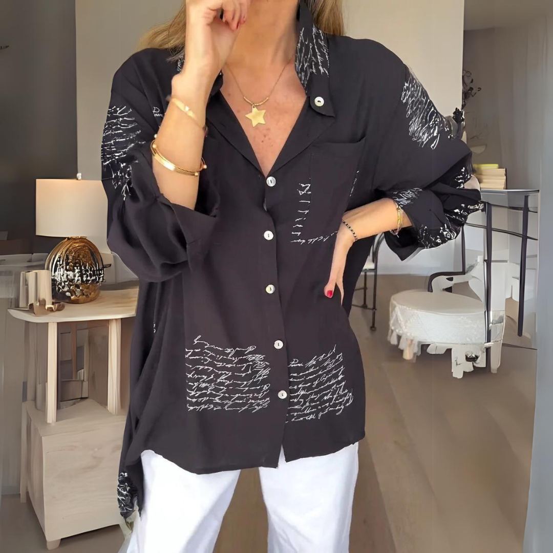 Carmela® | Women's letter print shirt