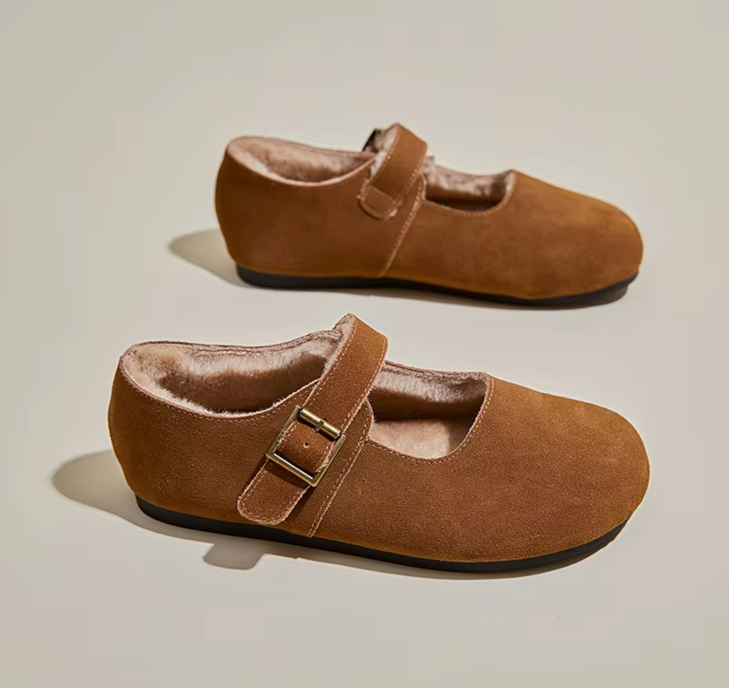 Loredana® | Plush-Lined Leather Shoes