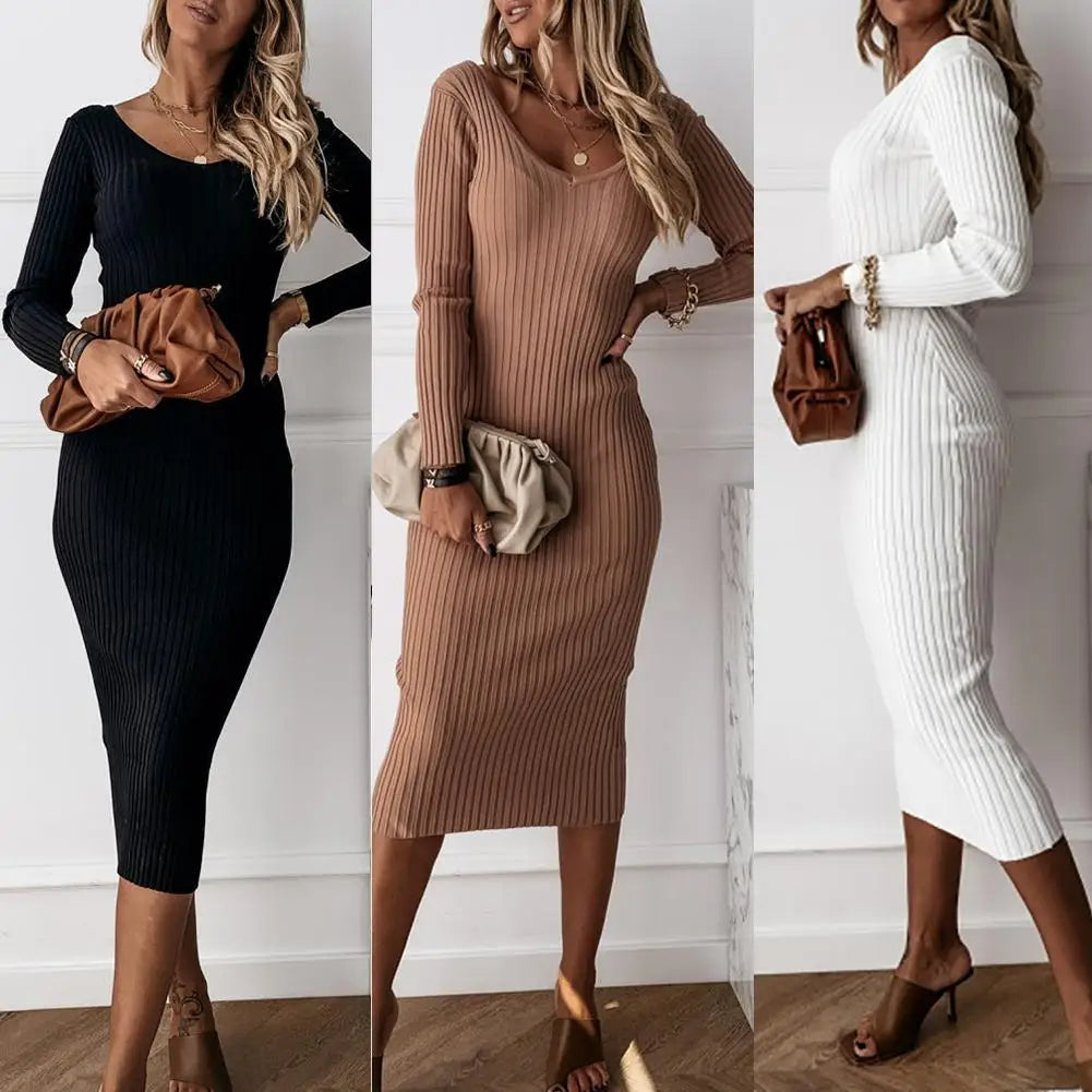 Luisa | Fashionable women's long-sleeved V-neck shirt