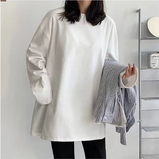 Sandra | Long sleeve cotton t-shirt
