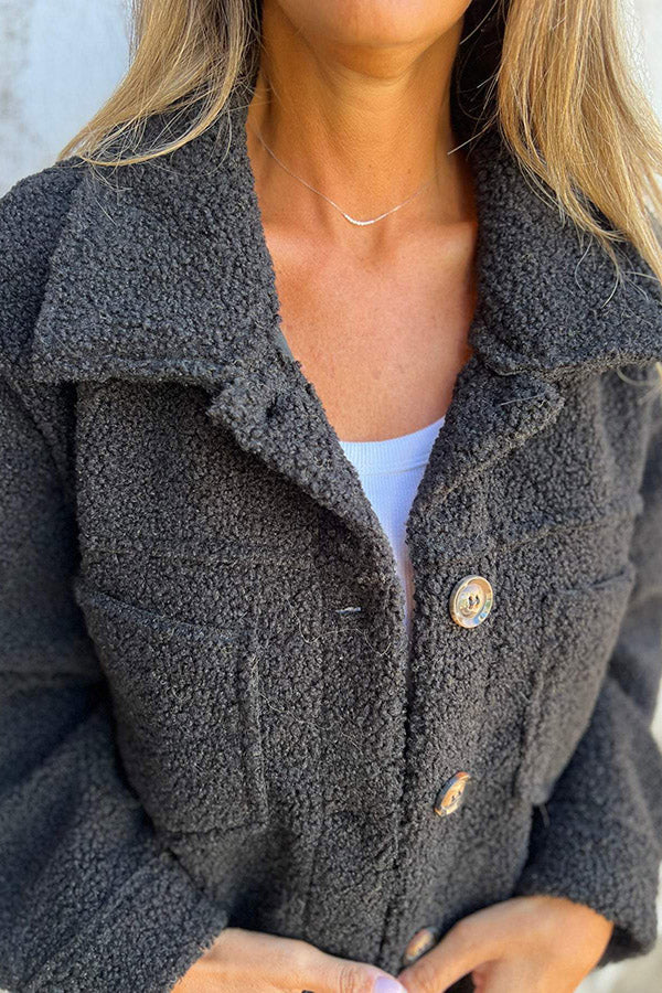 Amalia | Cozy winter coat with side pockets for women