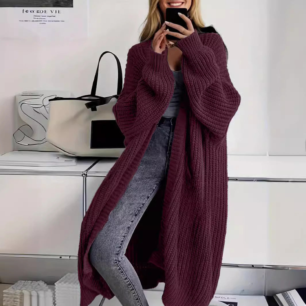 Flor® | Plain Open-Front Cardigan
