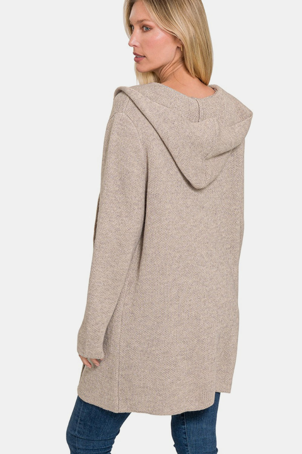 Carmen | Hooded sweater cardigan with open front
