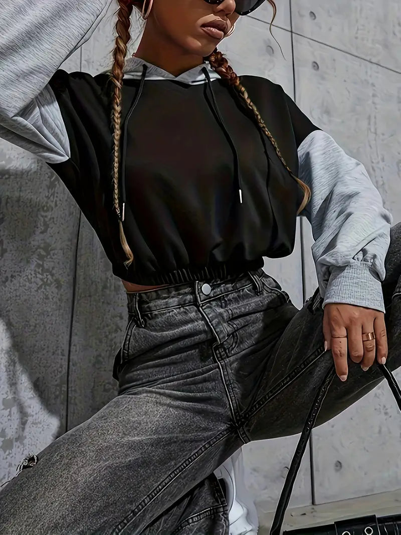 Beatrice® | Elegant Cotton Cropped Hoodie