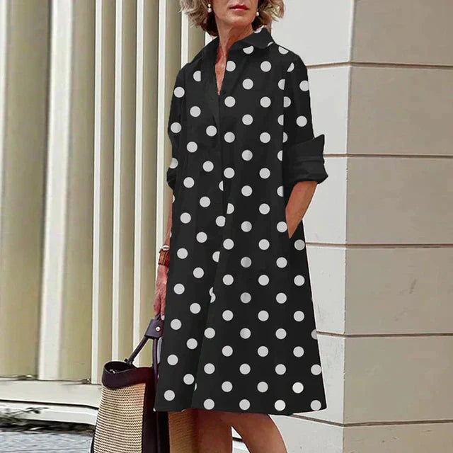 Eva® | Vintage Long Sleeve Dress