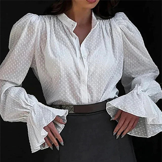 Arsenia® | Elegant Single-Breasted Office Blouse