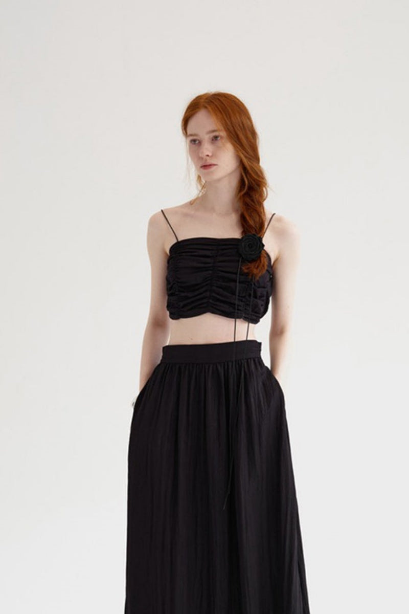 Georgina® | Sleeveless Bandeau Top With Pleats