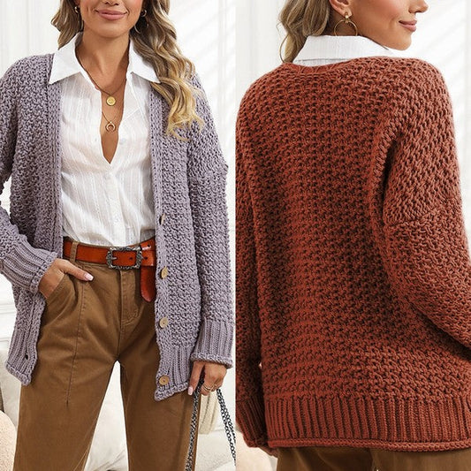Hortensia| Simple and stylish winter cardigan