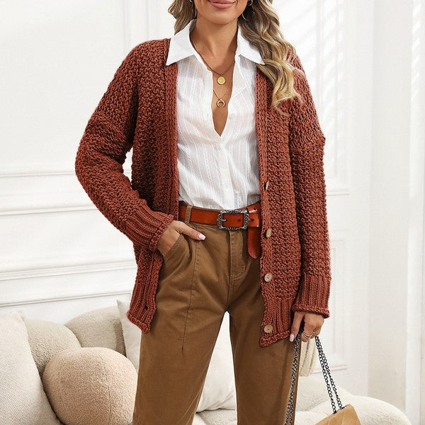 Yoselin | Simple and stylish winter cardigan