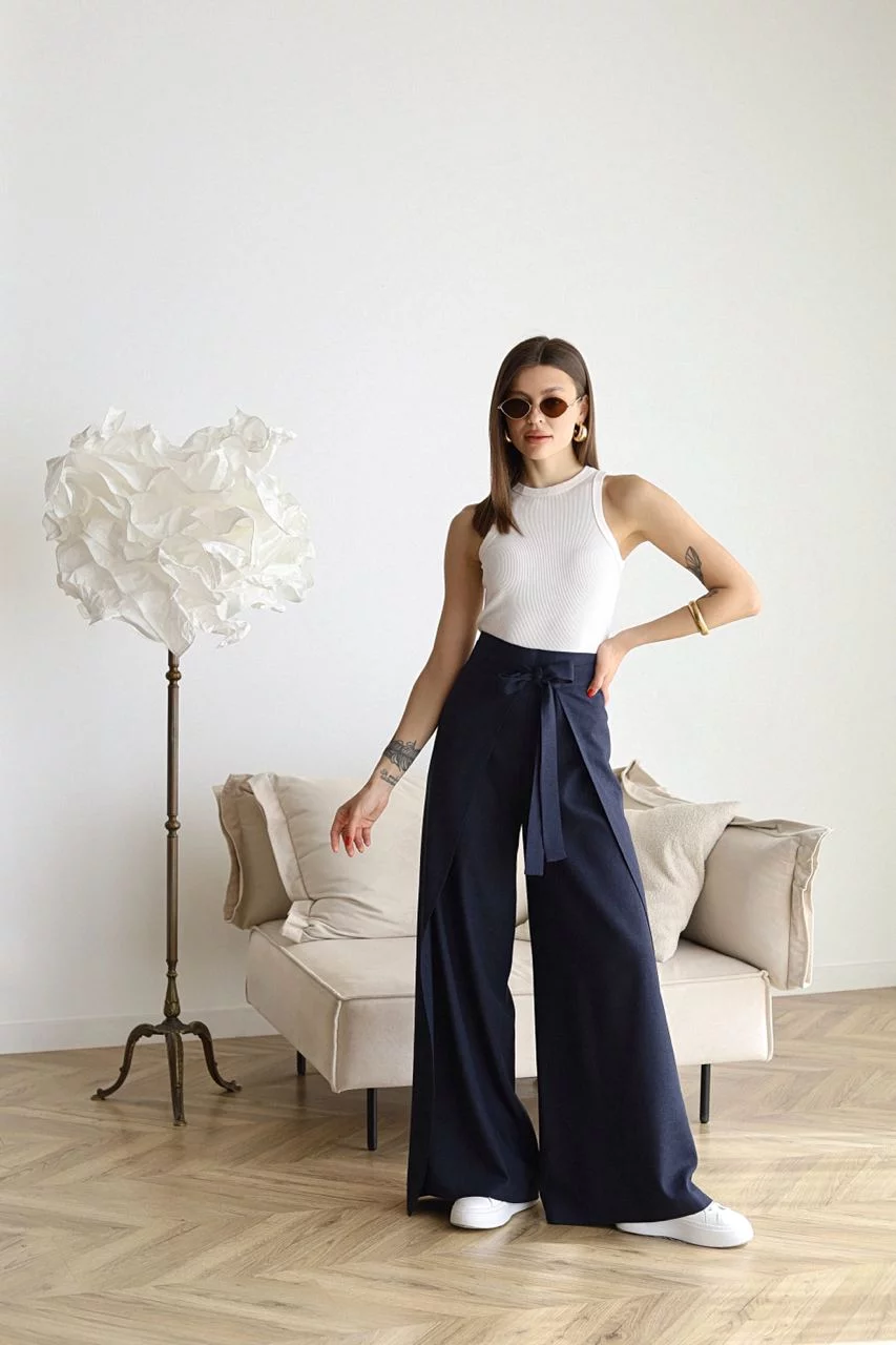 Lara® | Long Linen Trousers