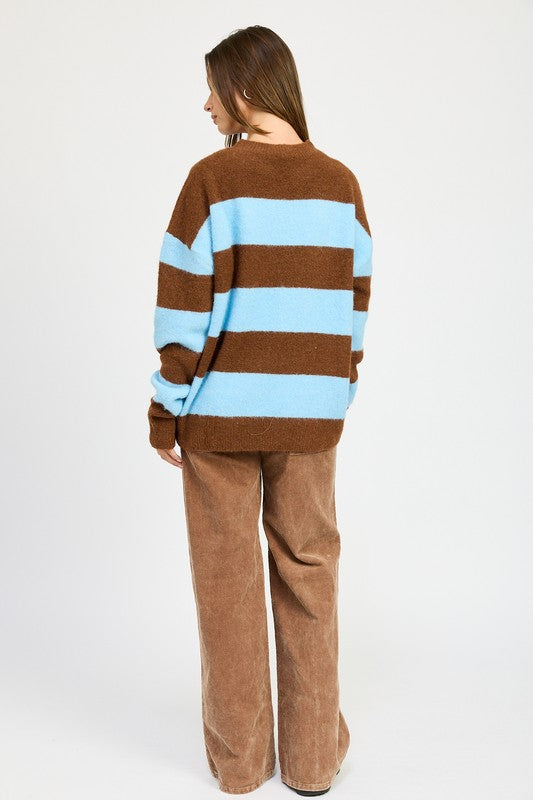 Annelie | OVERSIZE STRIPED SWEATER