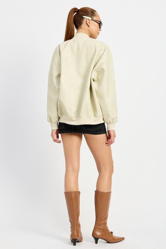 Mia | VINTAGE LEATHER BOMBER JACKET