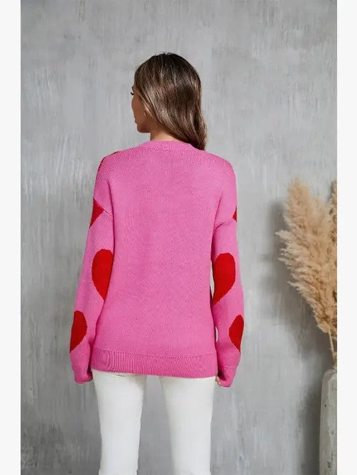 Adela | Heart knit sweater
