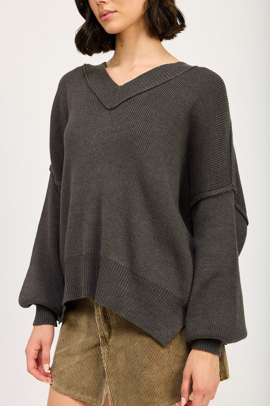 Brigitte | OVERSIZED V-NECK SWEATER