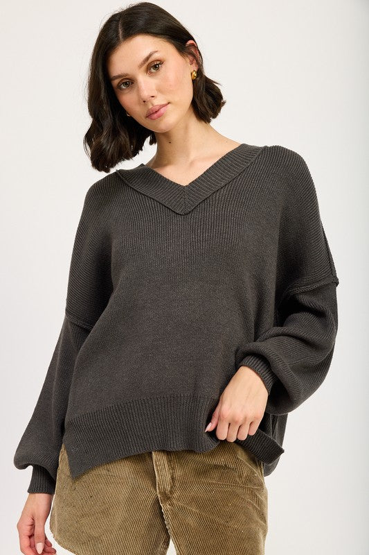 Brigitte | OVERSIZED V-NECK SWEATER