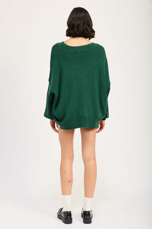 Brigitte | OVERSIZED V-NECK SWEATER