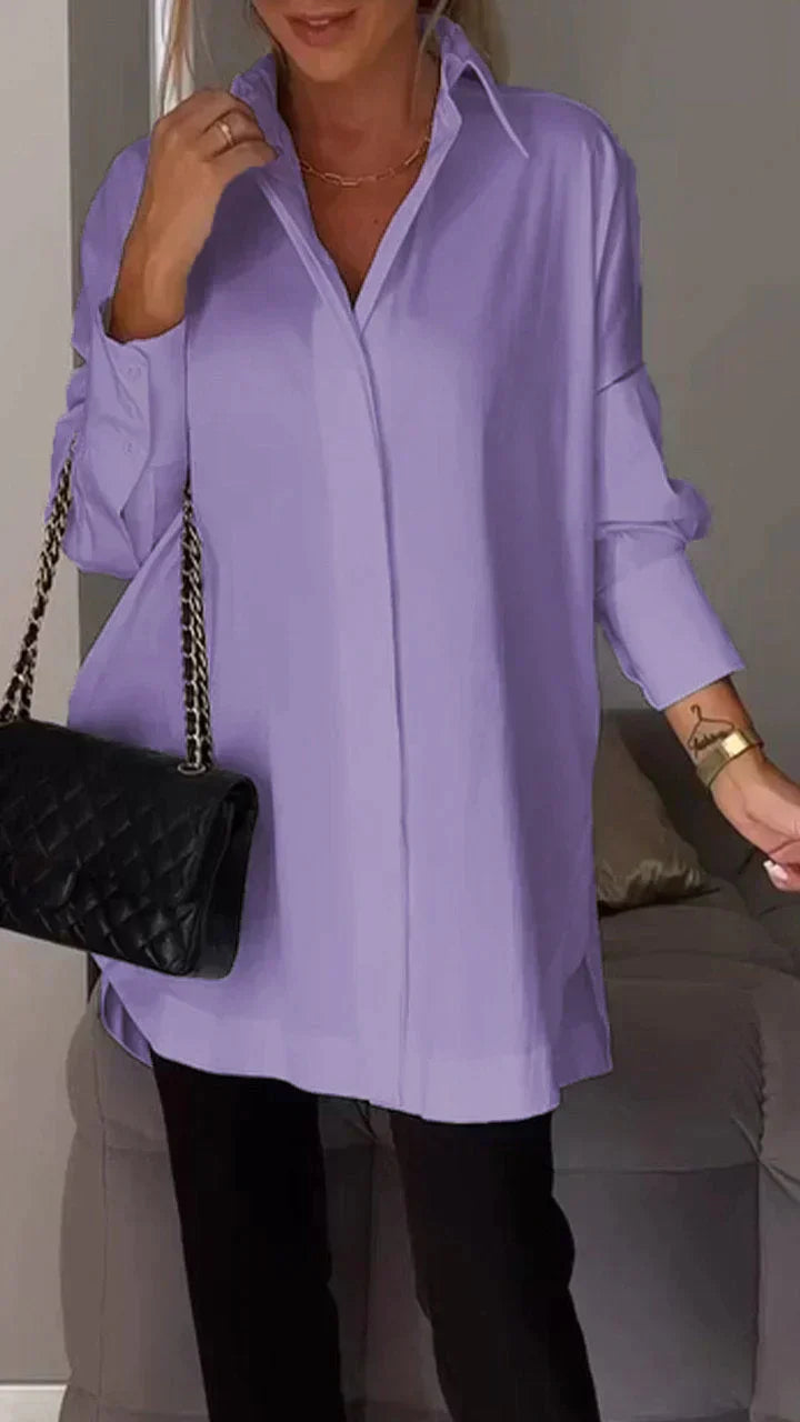 Salma® | Polo Shirt With Lapel Slit