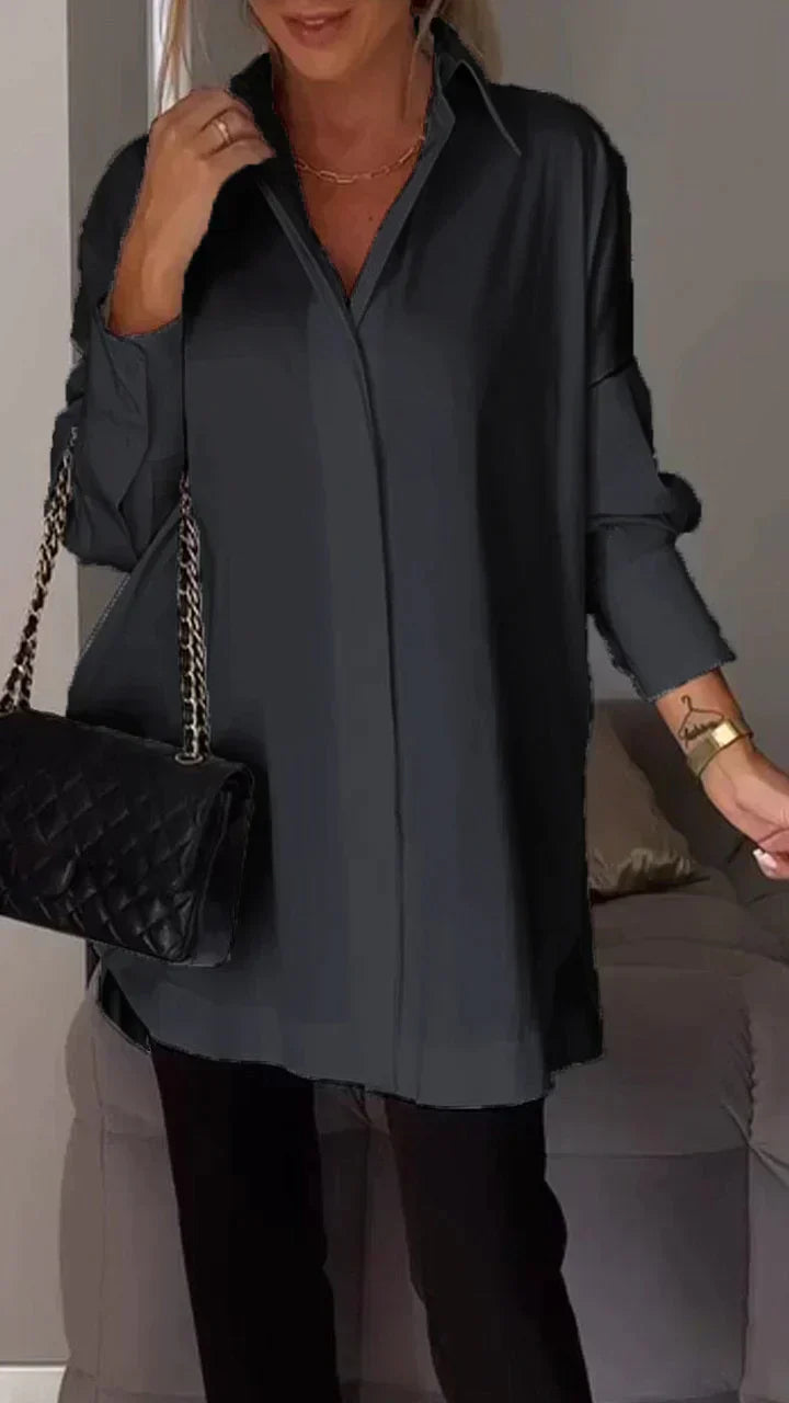 Salma® | Polo Shirt With Lapel Slit