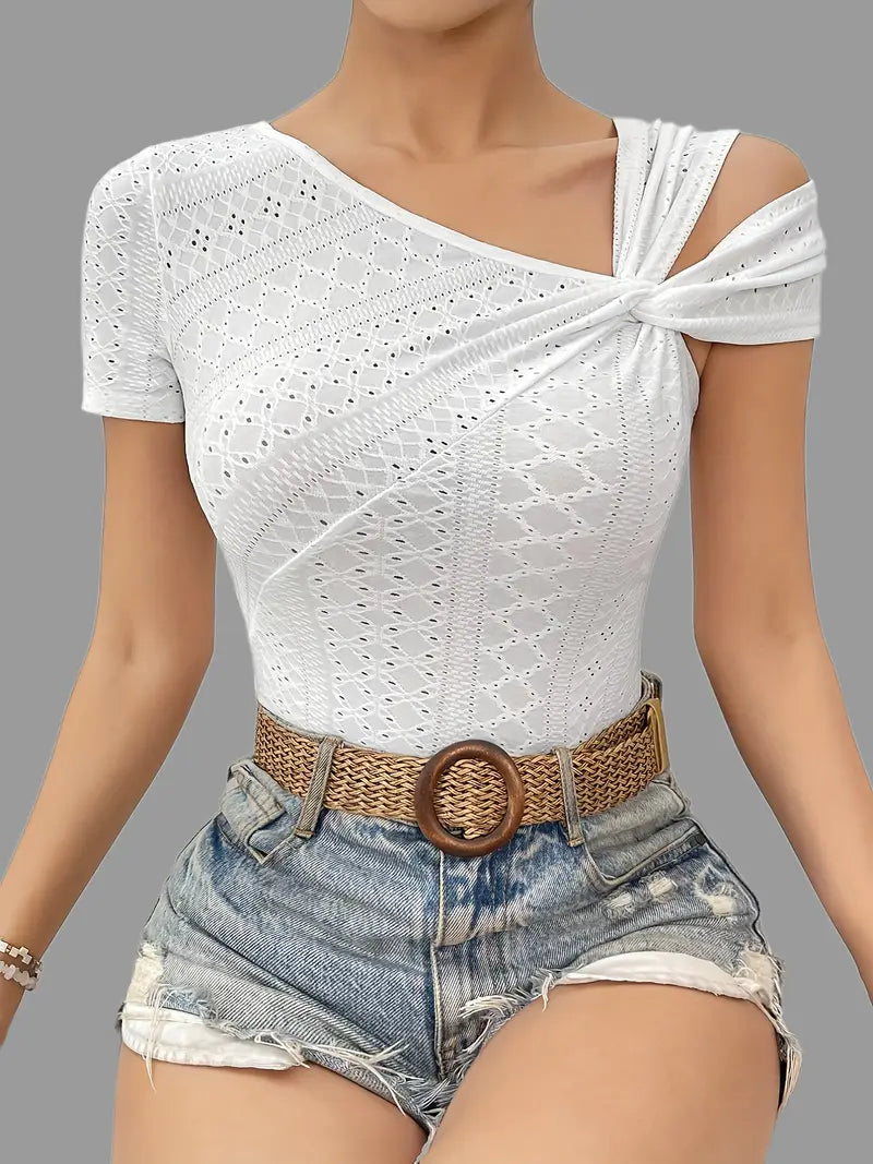 Rachele® | Asymmetrical One-Shoulder Top