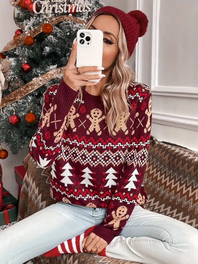 Victoria | Christmas sweater with a festive reindeer