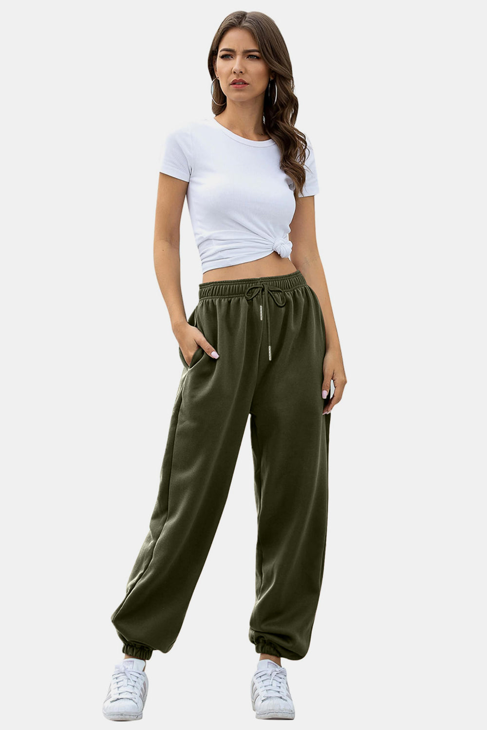 Angela | Jogging pants with elastic waistband and pockets
