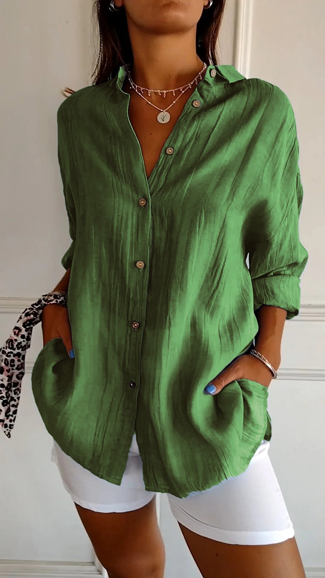 Gala® | Blouse for women Thora in cotton and linen large waist