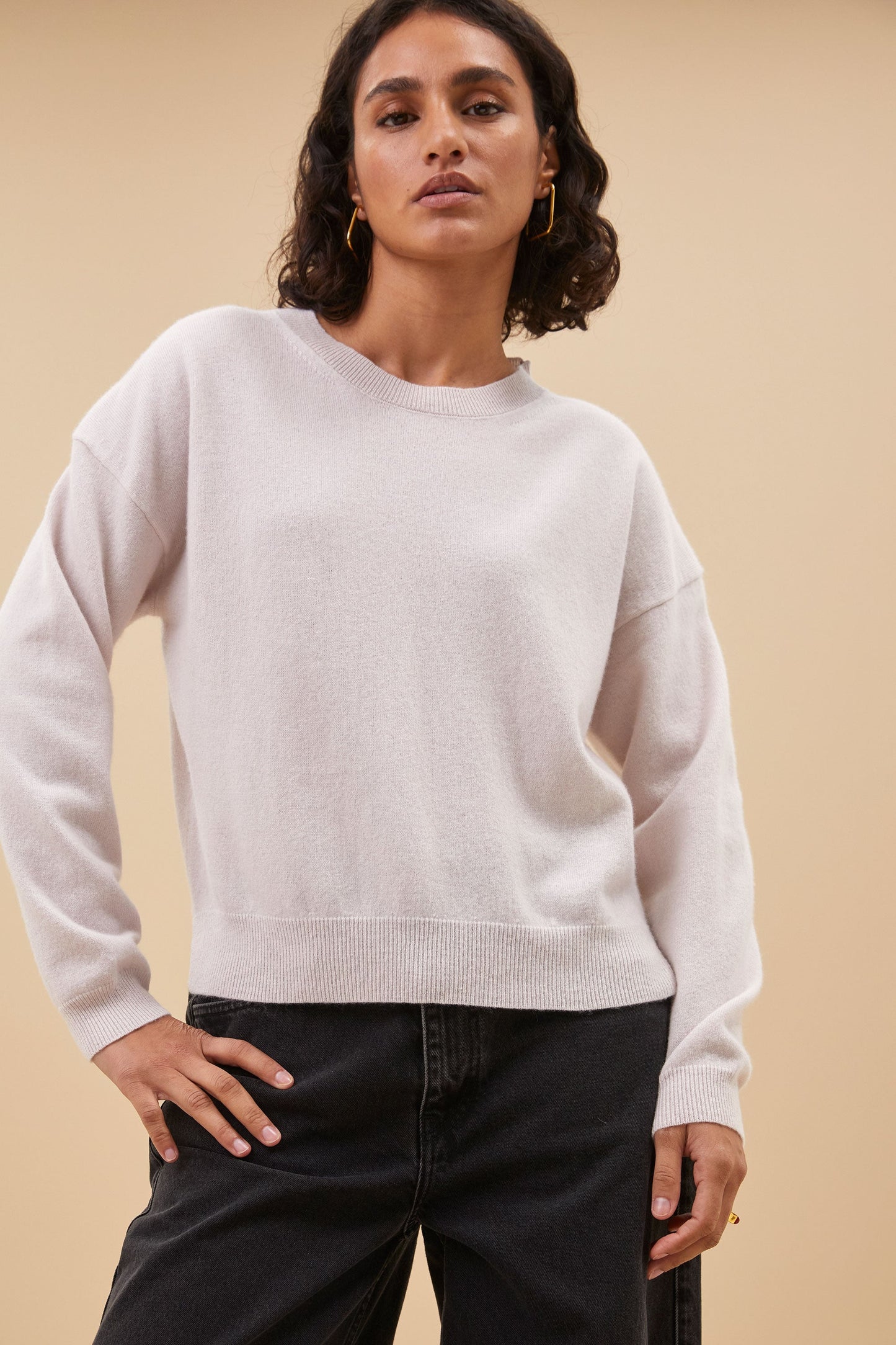 Claudia | Oyster Melee sweatshirt