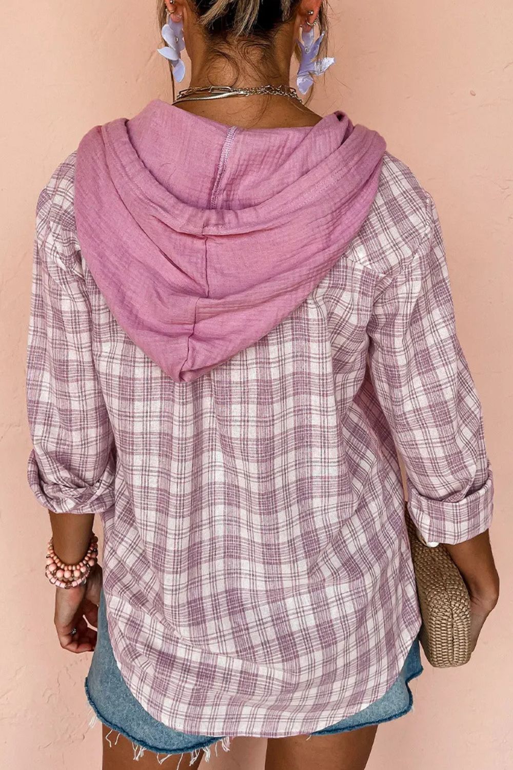 Carolina | Hooded jacket with drawstring and buttons