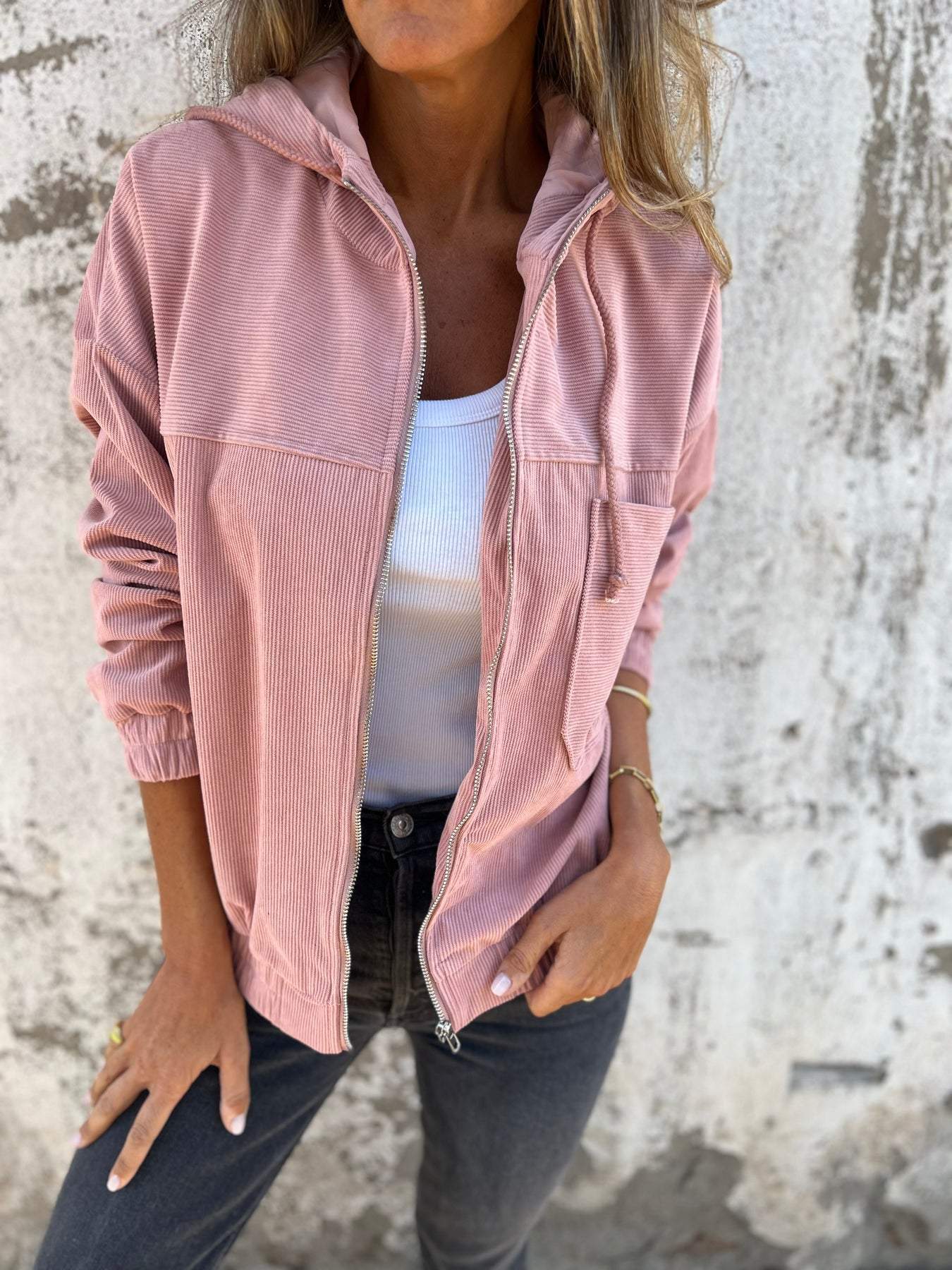 Adrianna® | Casual Hooded Zip-Up Jacket