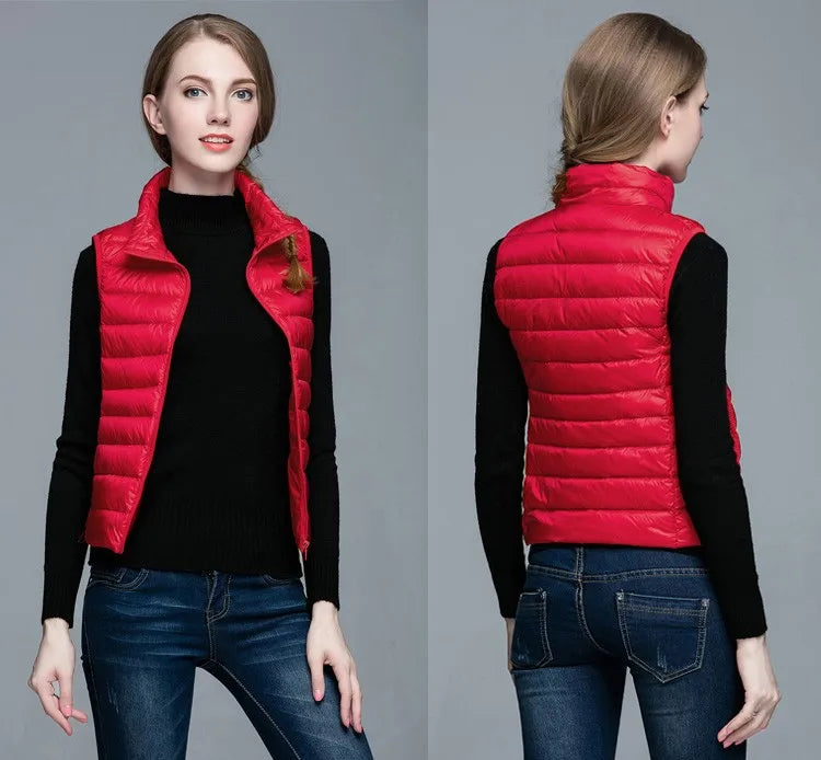 Jimena | Ultralight, sleeveless, elegant half jacket for women