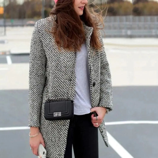 Marina | Classic woven blazer coat