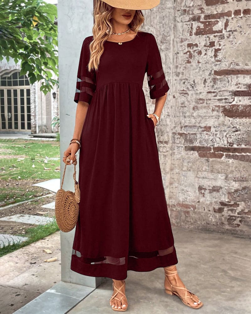 Marissa® | Relaxed Half Sleeve Maxi Dress